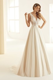 Brautkleid Hochzeitskleid Arcada A-Linie Ivory/Nude