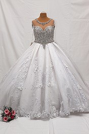 Hochzeitskleid Brautkleid Luxuskleid Prinzessinnenkleid Weiß
