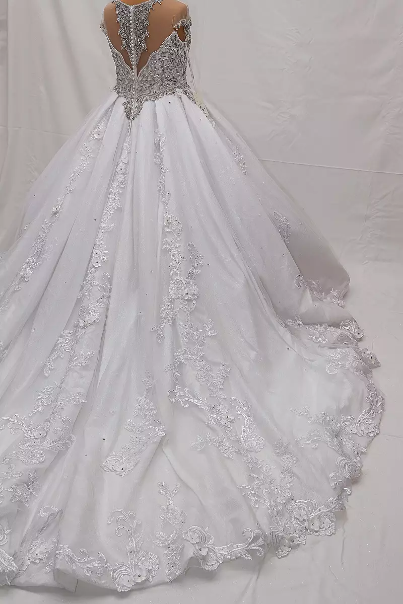 Hochzeitskleid Brautkleid Luxuskleid Prinzessinnenkleid Weiß